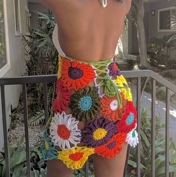 *SOLD* NEW custom made crochet dress - Picture 5 of 5